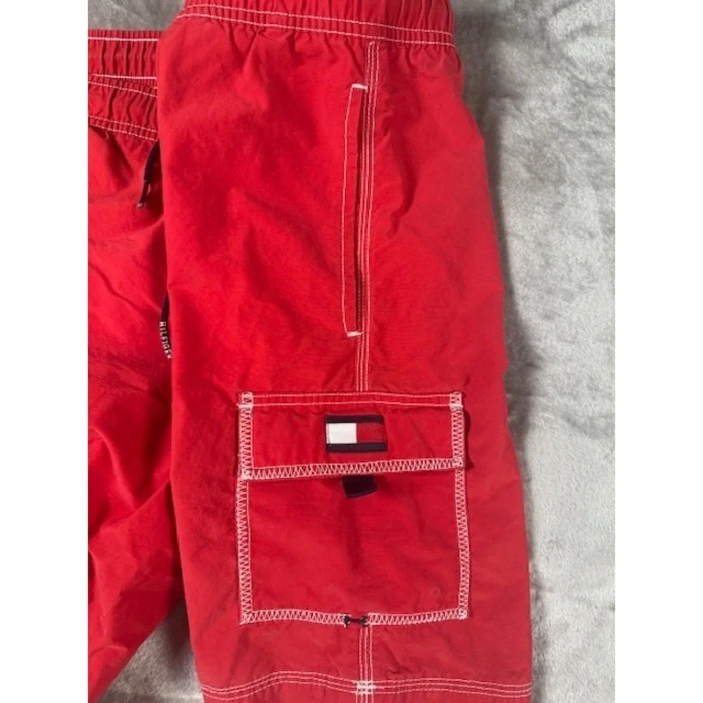 Tommy Hilfiger Swim Shorts Mens Size Medium‎ Red Lined
